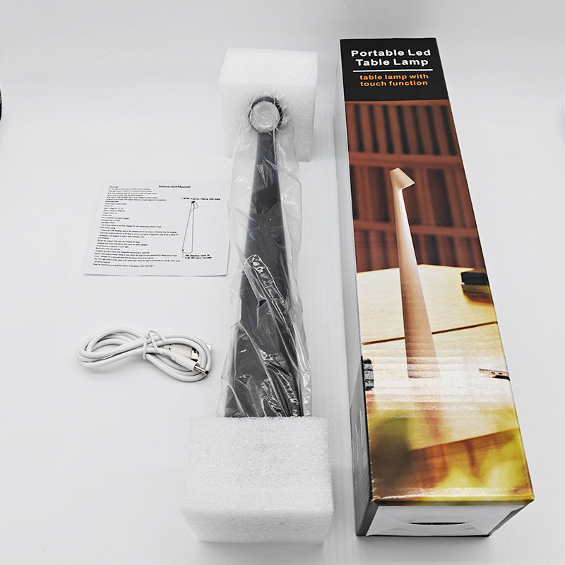Rechargeable Touch Table Lamp with Dimming and Color Options