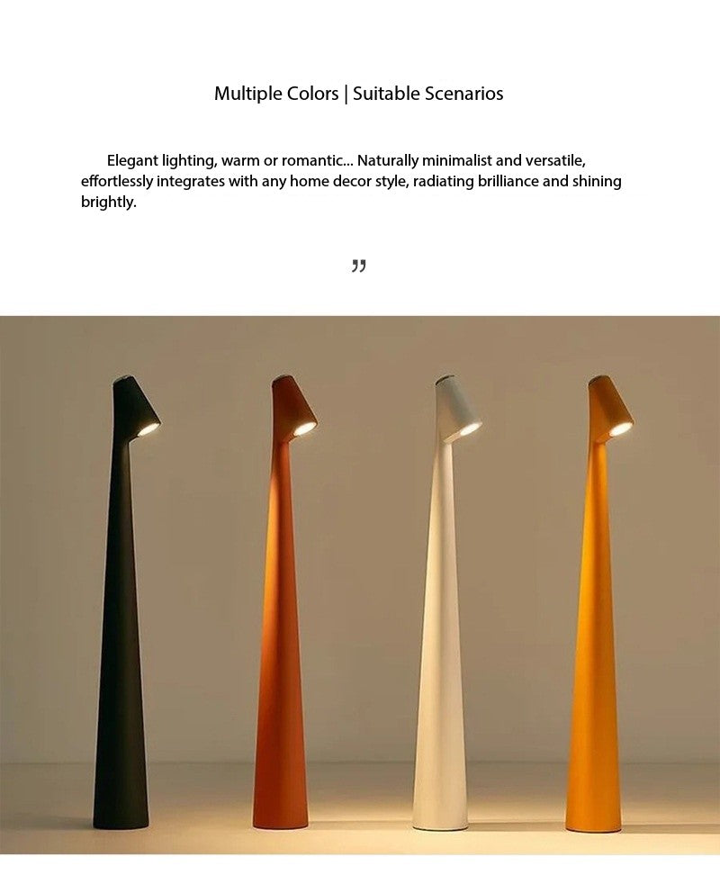 Rechargeable Touch Table Lamp with Dimming and Color Options