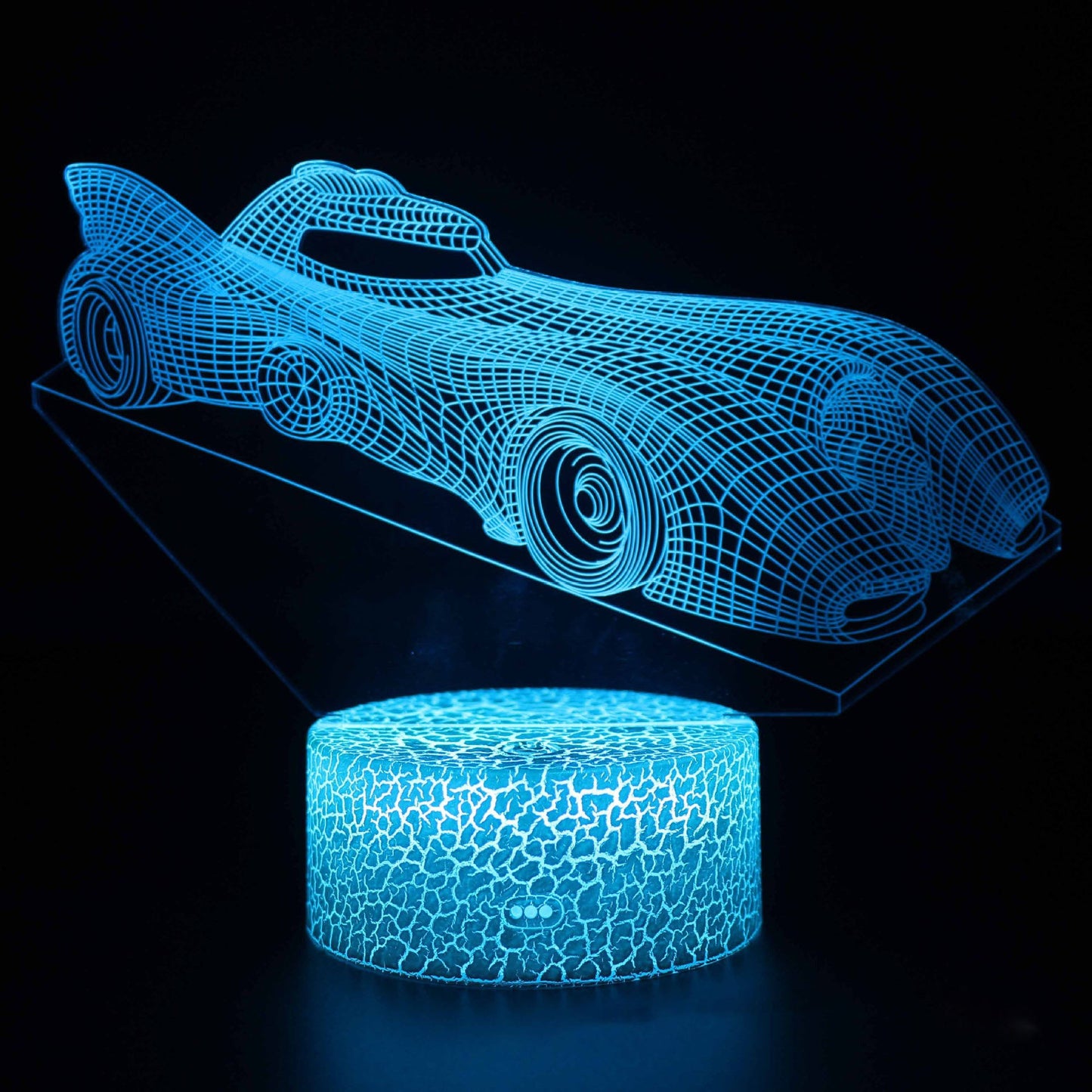 3D Sports Car LED Night Light with Dimming Function and USB Power