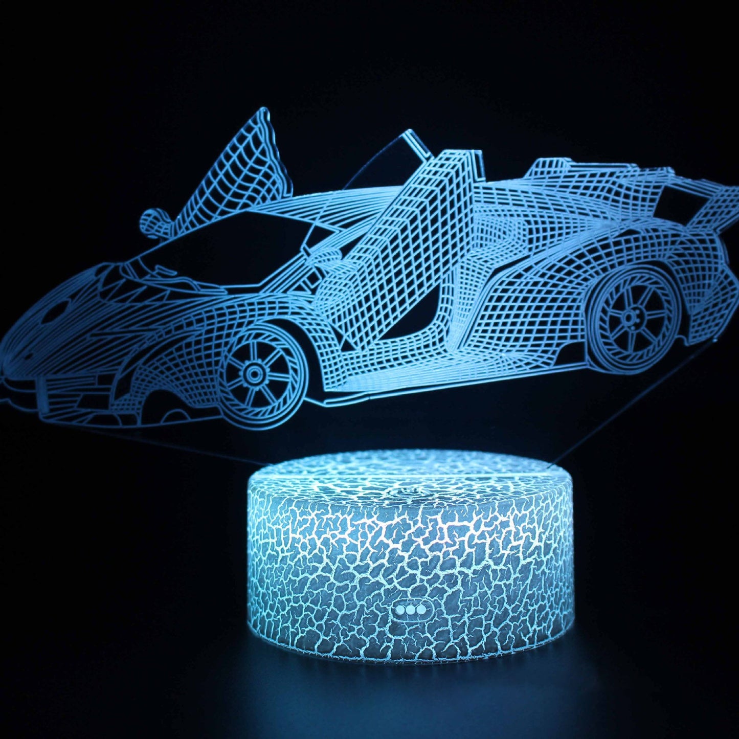 3D Sports Car LED Night Light with Dimming Function and USB Power