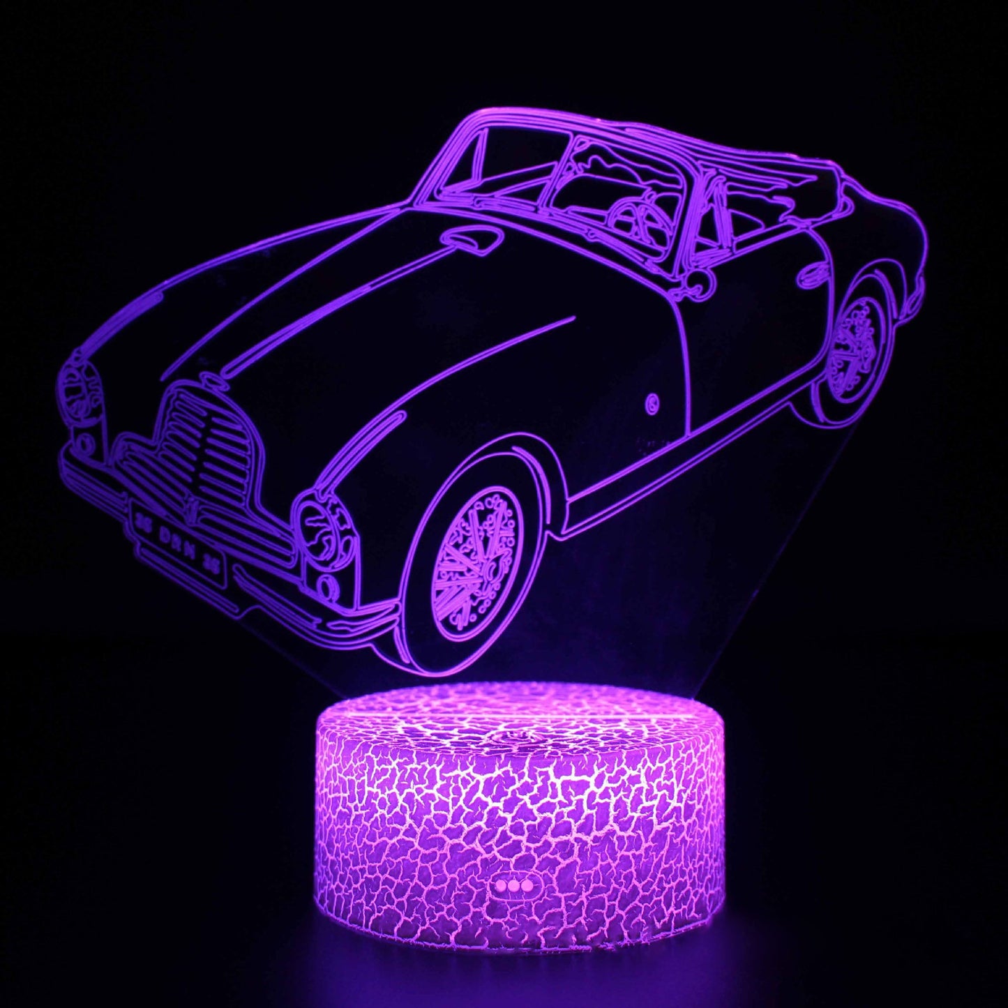 3D Sports Car LED Night Light with Dimming Function and USB Power