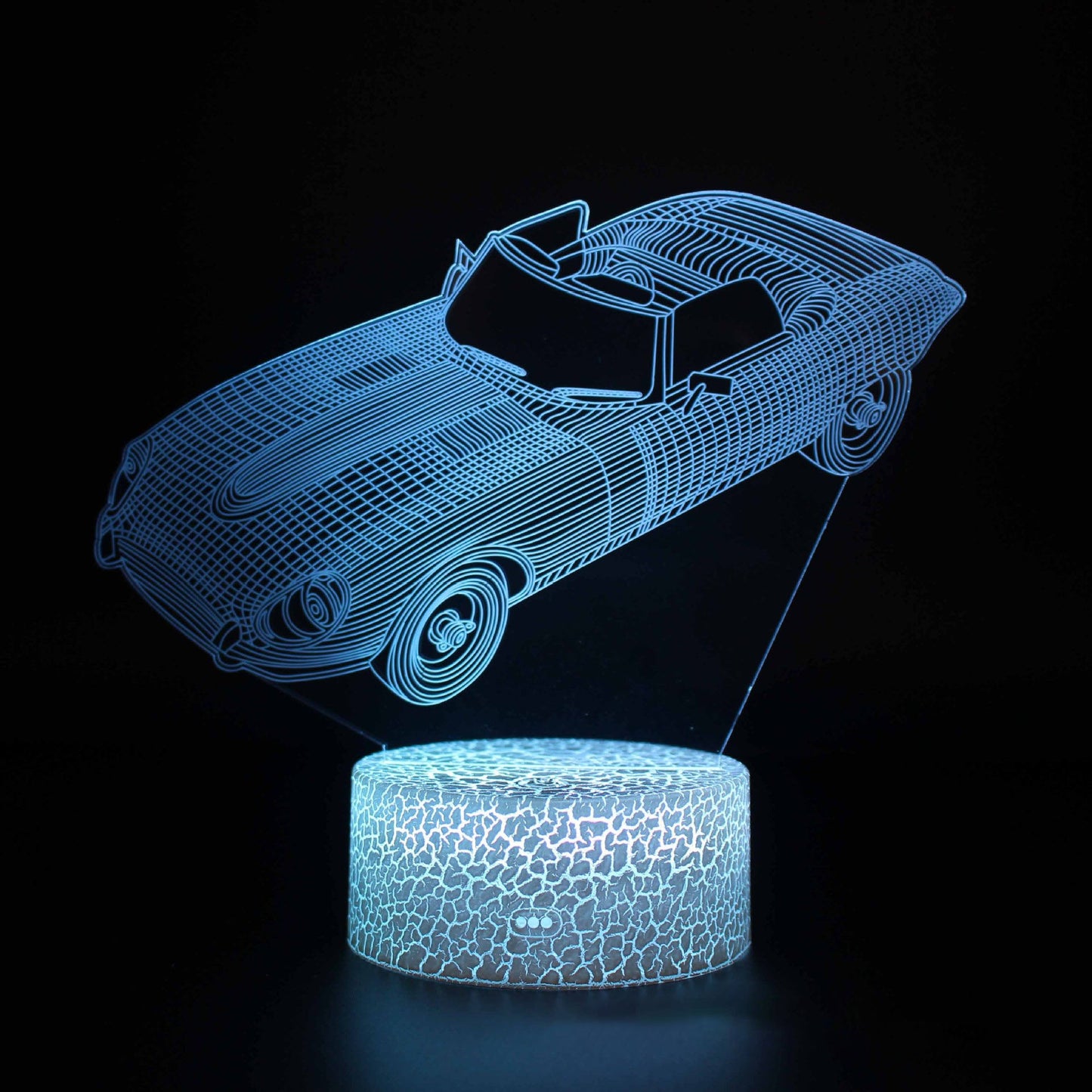 3D Sports Car LED Night Light with Dimming Function and USB Power