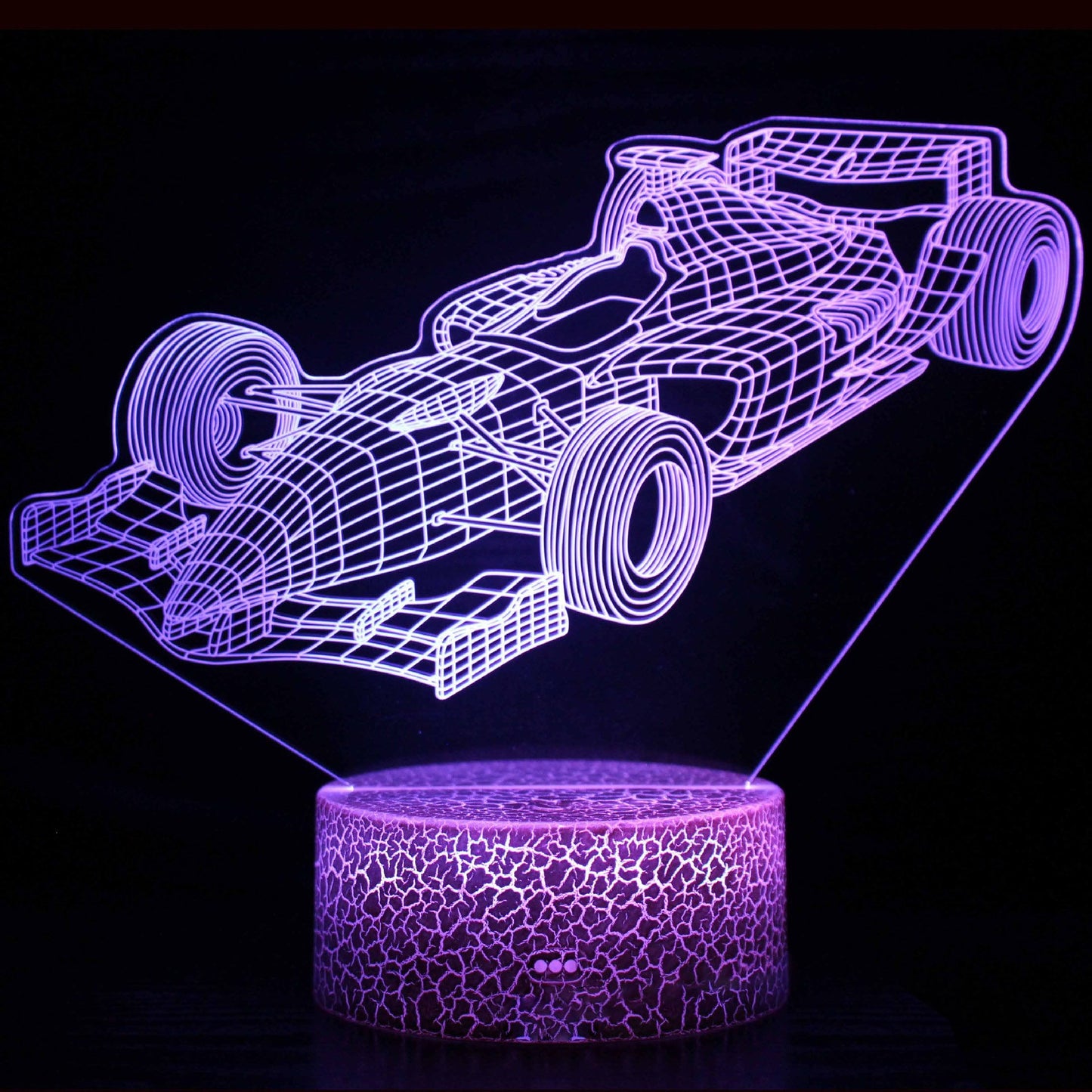3D Sports Car LED Night Light with Dimming Function and USB Power