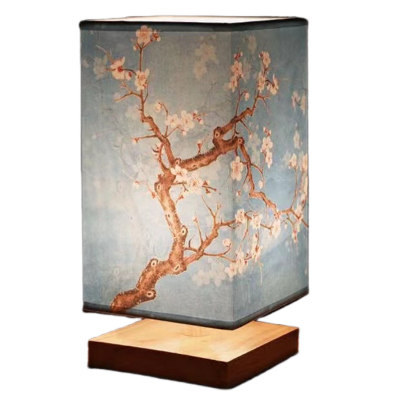 Chinese Style Retro Wood Table Lamp with Adjustable Warm Light