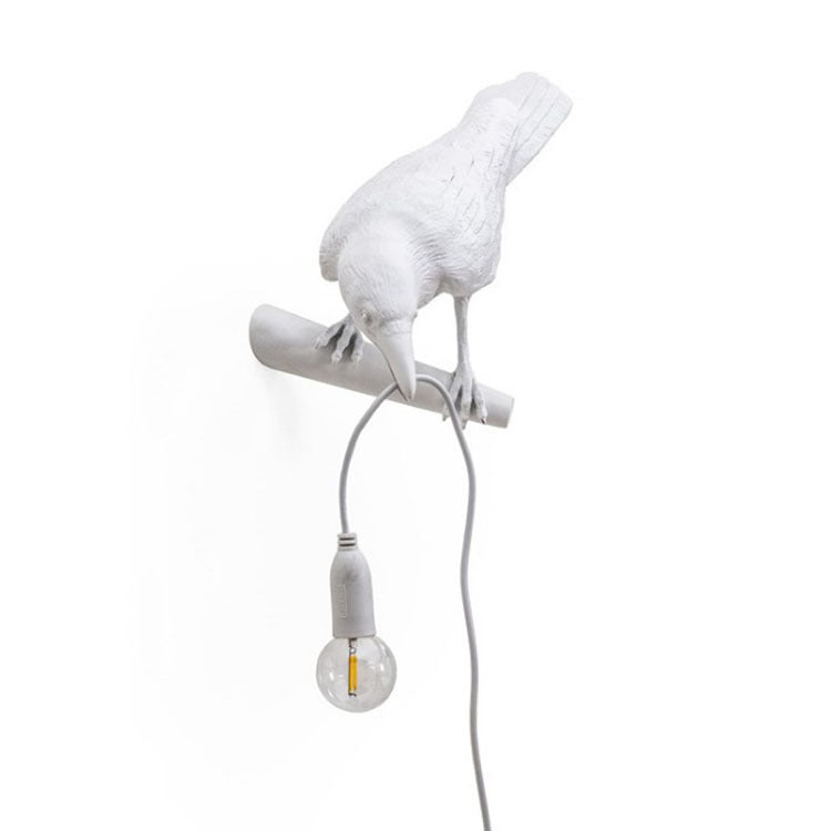 Bird-Shaped Resin Table and Wall Lamp