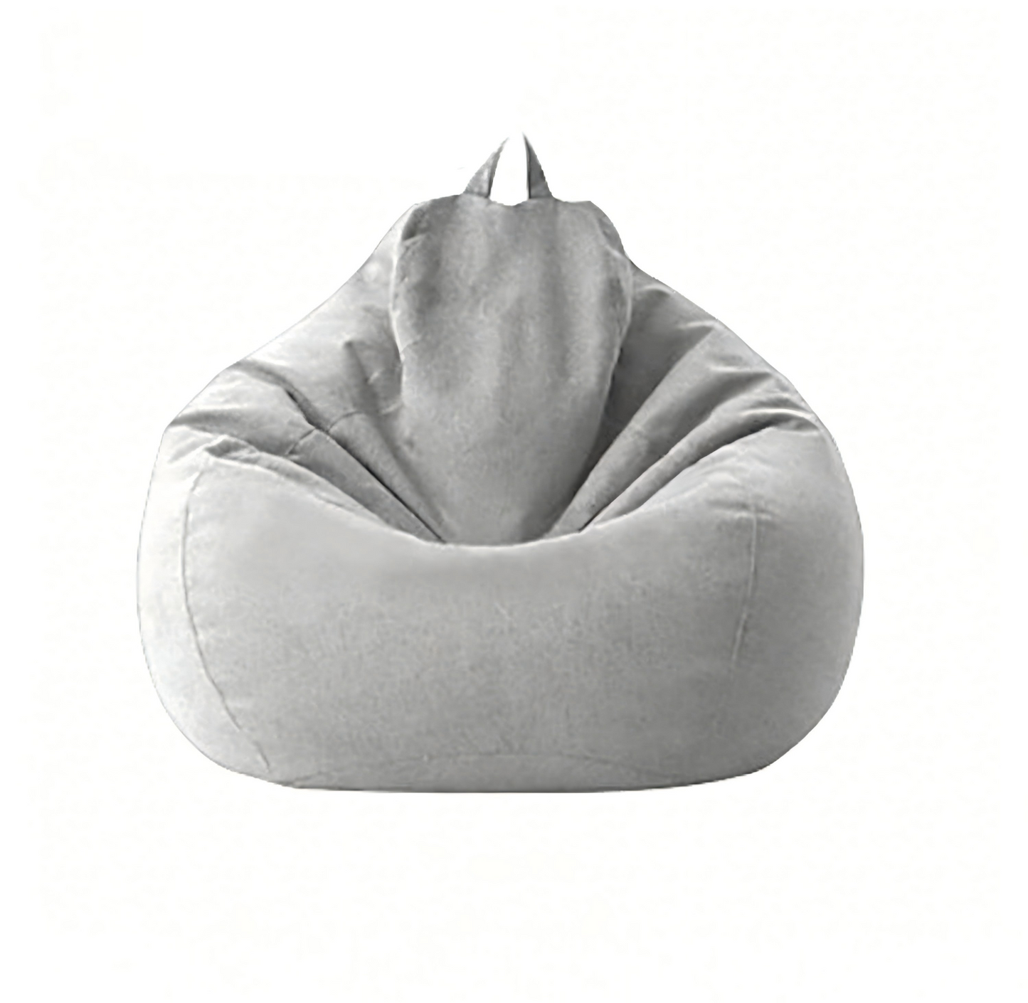 Solid Color Cotton Linen Beanbag Sofa Cover