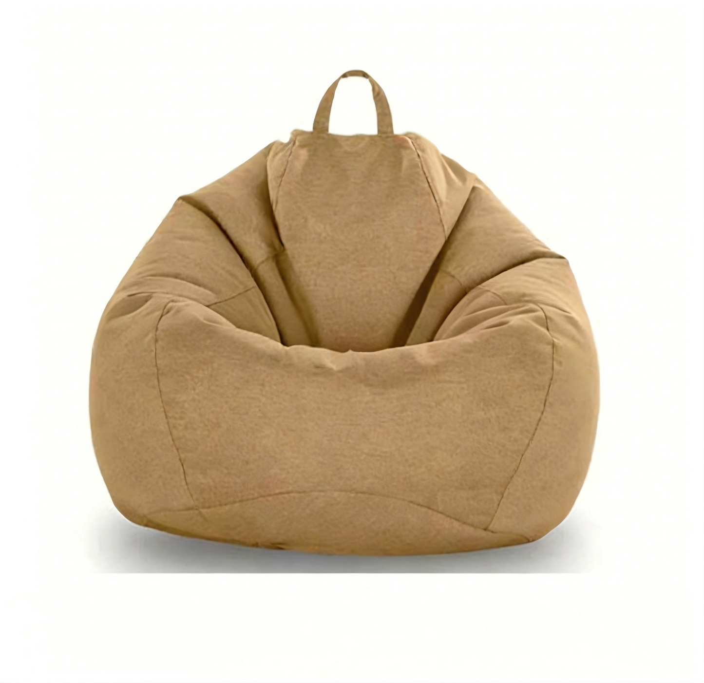 Solid Color Cotton Linen Beanbag Sofa Cover