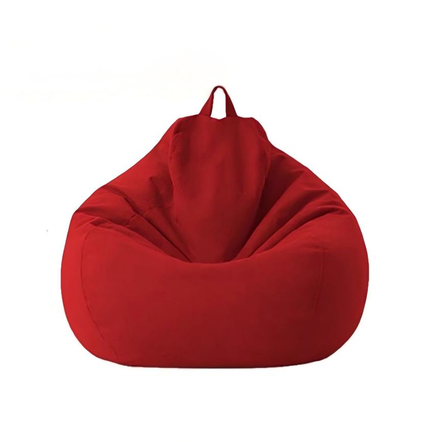 Solid Color Cotton Linen Beanbag Sofa Cover
