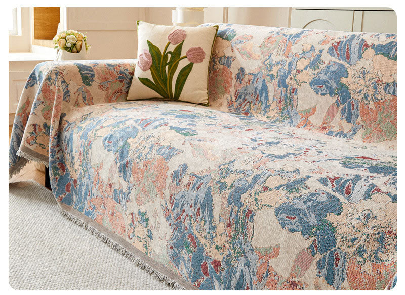Chenille Sofa Cover Towel - Anti-Scratch, All-Season Protection
