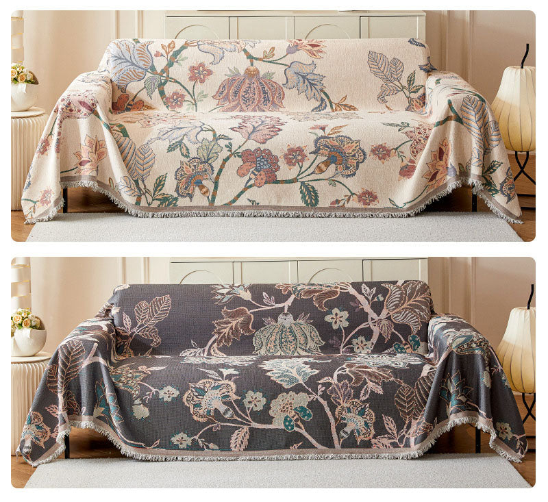 Chenille Sofa Cover Towel - Anti-Scratch, All-Season Protection