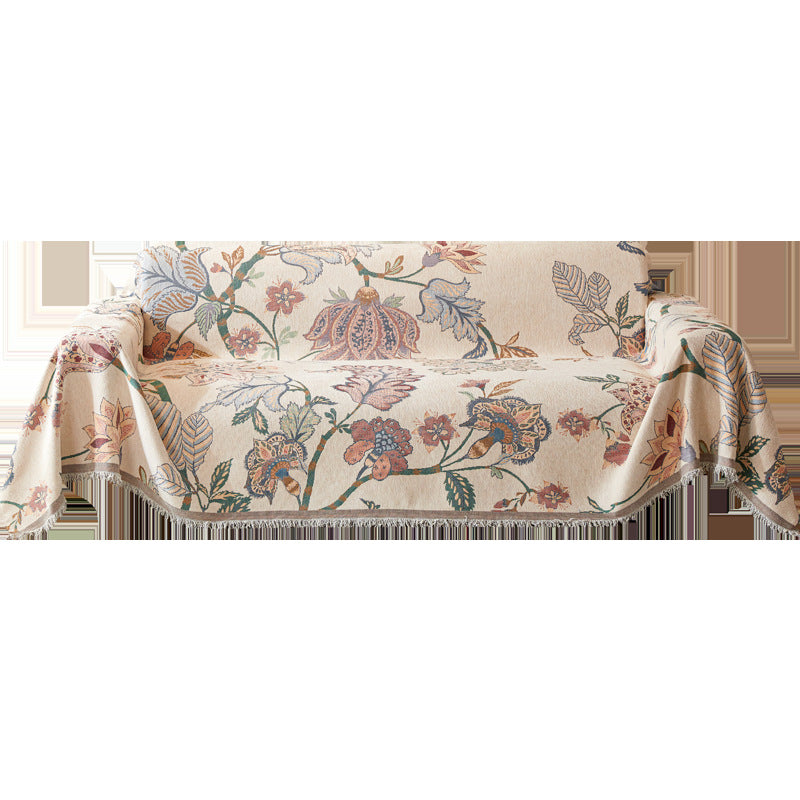 Chenille Sofa Cover Towel - Anti-Scratch, All-Season Protection