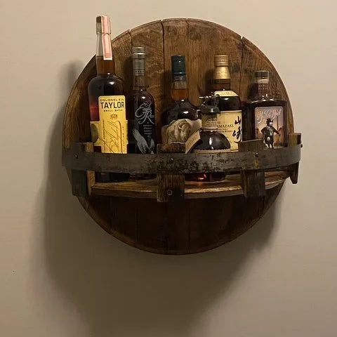 Limited Edition Handcrafted Wooden Beverage Display Stand