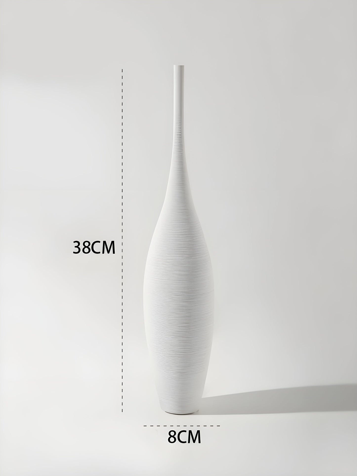 Handcrafted Ceramic Zen Vase with Black-and-White Design