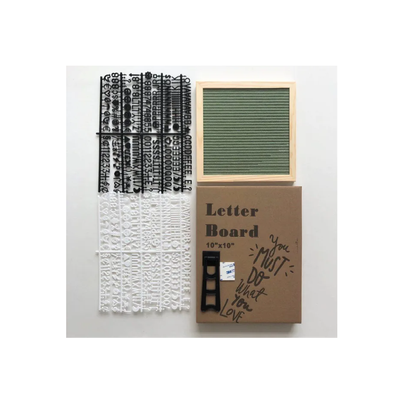 Felt Letter Message Board with Wooden Stand