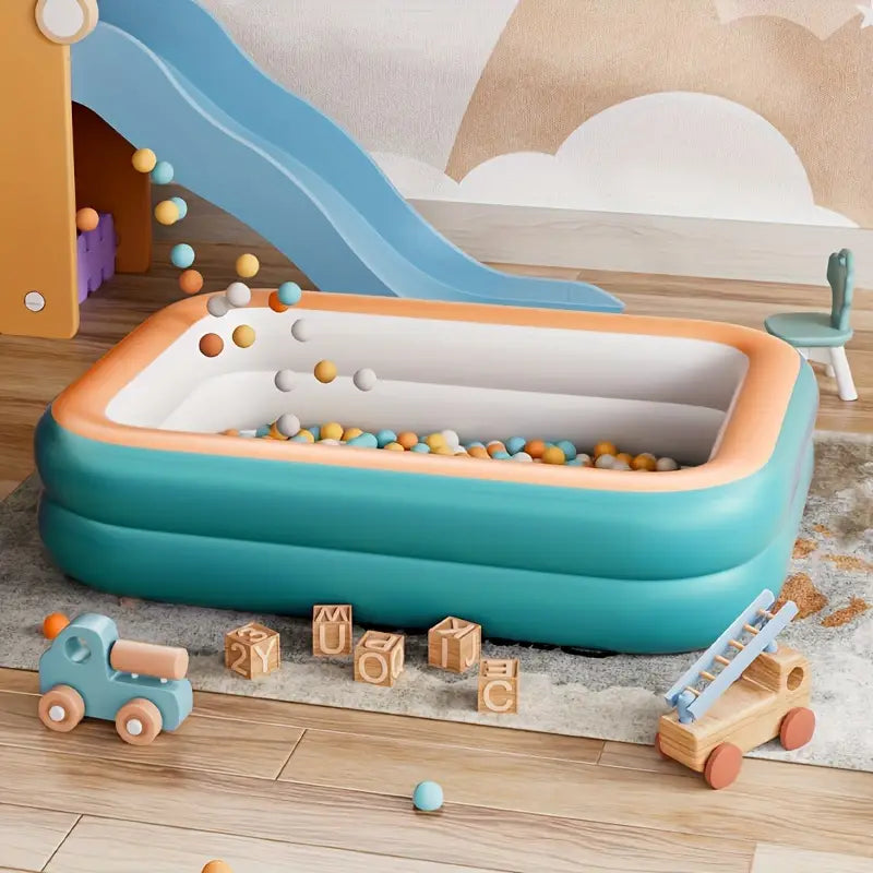 Inflatable Family Pool for Garden - Durable PVC, Easy Setup