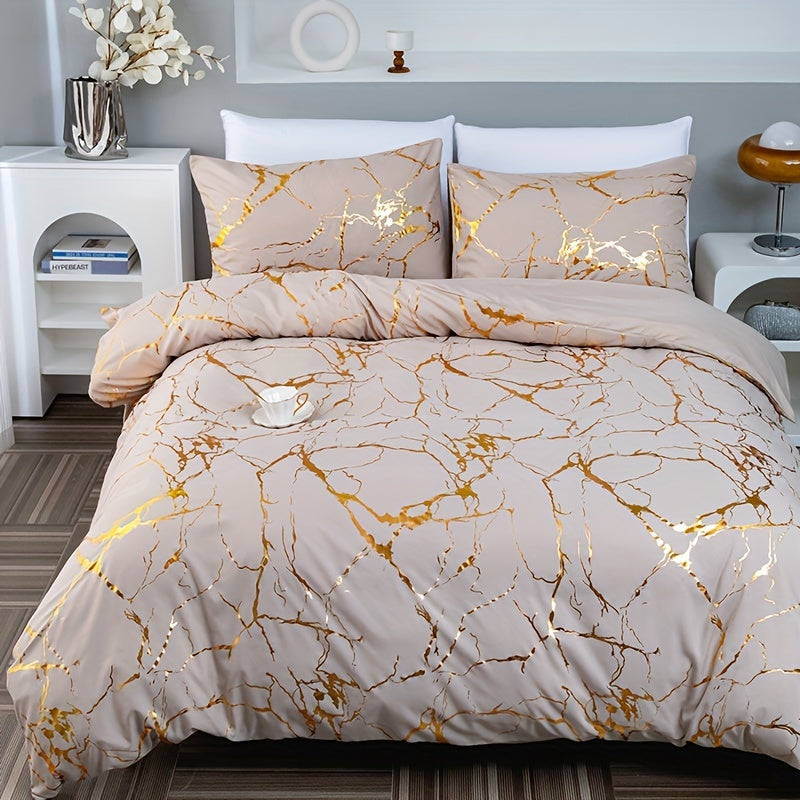 Luxe Silk-Feel Duvet Cover with Temperature Control