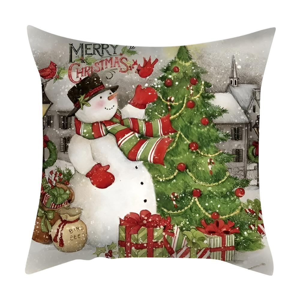 Christmas Cardinal Print Cushion Cover