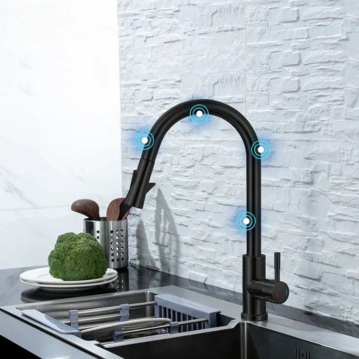 Touchless Stainless Steel Pull Down Kitchen Faucet