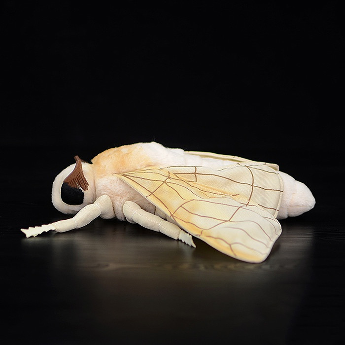 Silk Moth Plush Stuffed Toy for Ages 3+