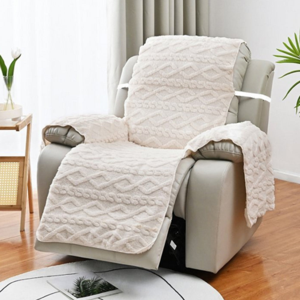 Quilted Diamond Pattern Recliner Slipcover