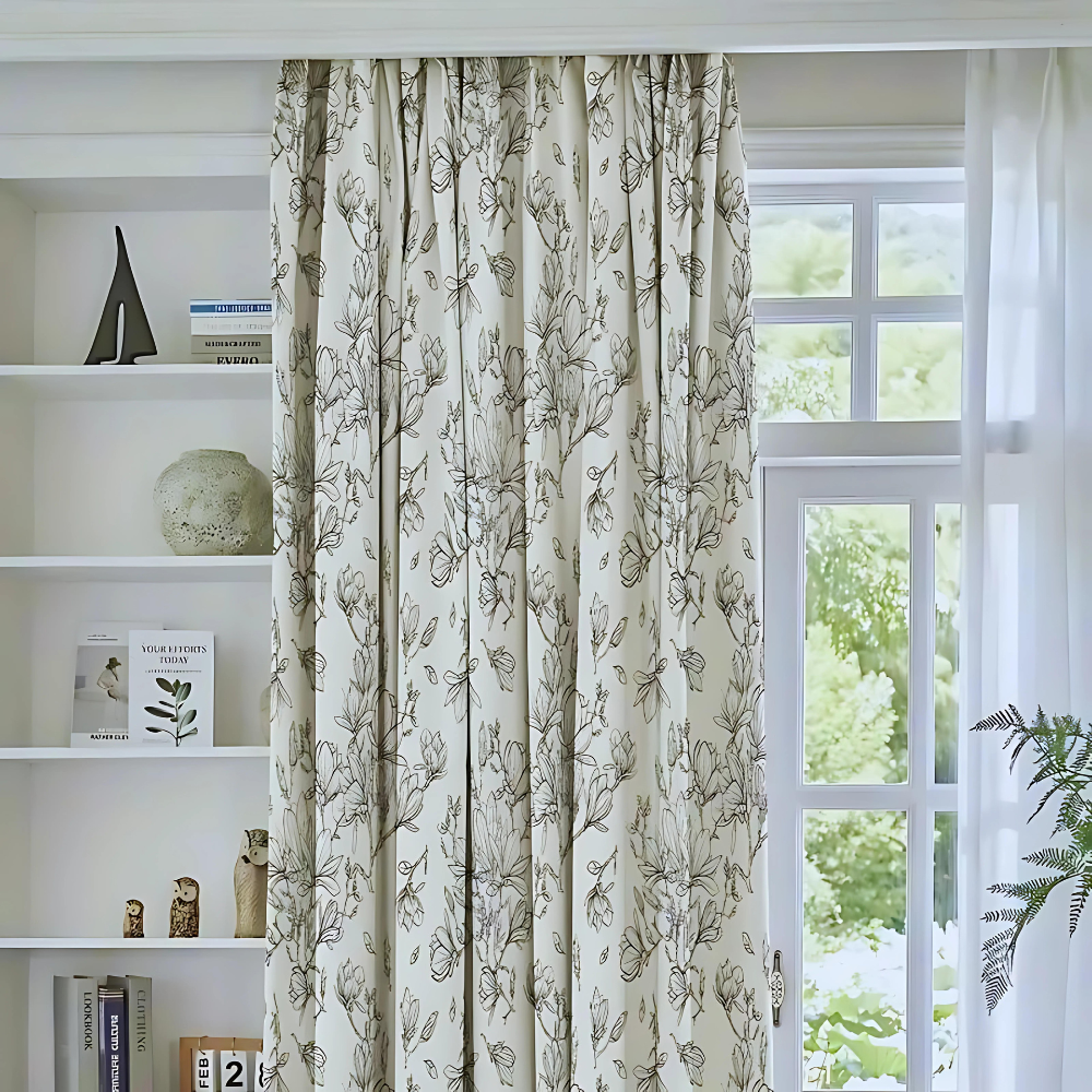 Blackout Floral Sunshade Curtains