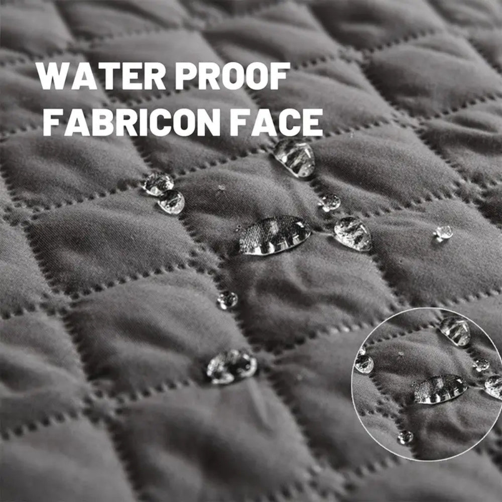 Water-Resistant Quilted Pet Sofa Protector with Bolster Cushions