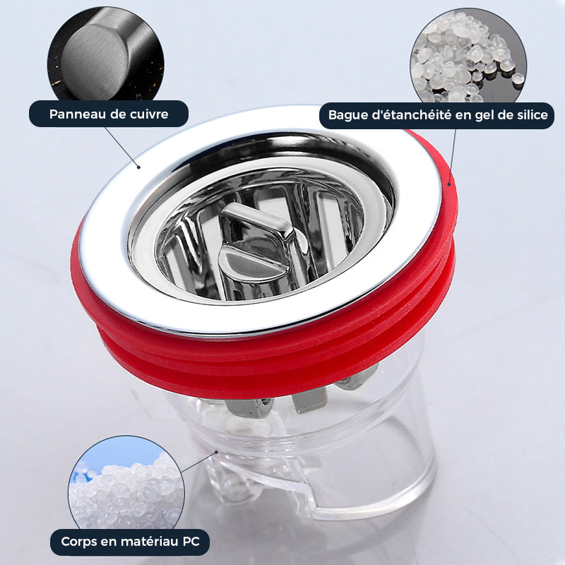 Odor-Proof Floor Siphon Drain with Silicone Core