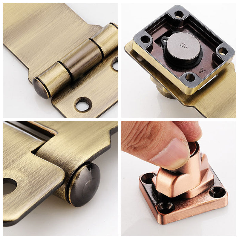 Zinc Alloy Drawer Lock with Key Storage - No Drill Installation
