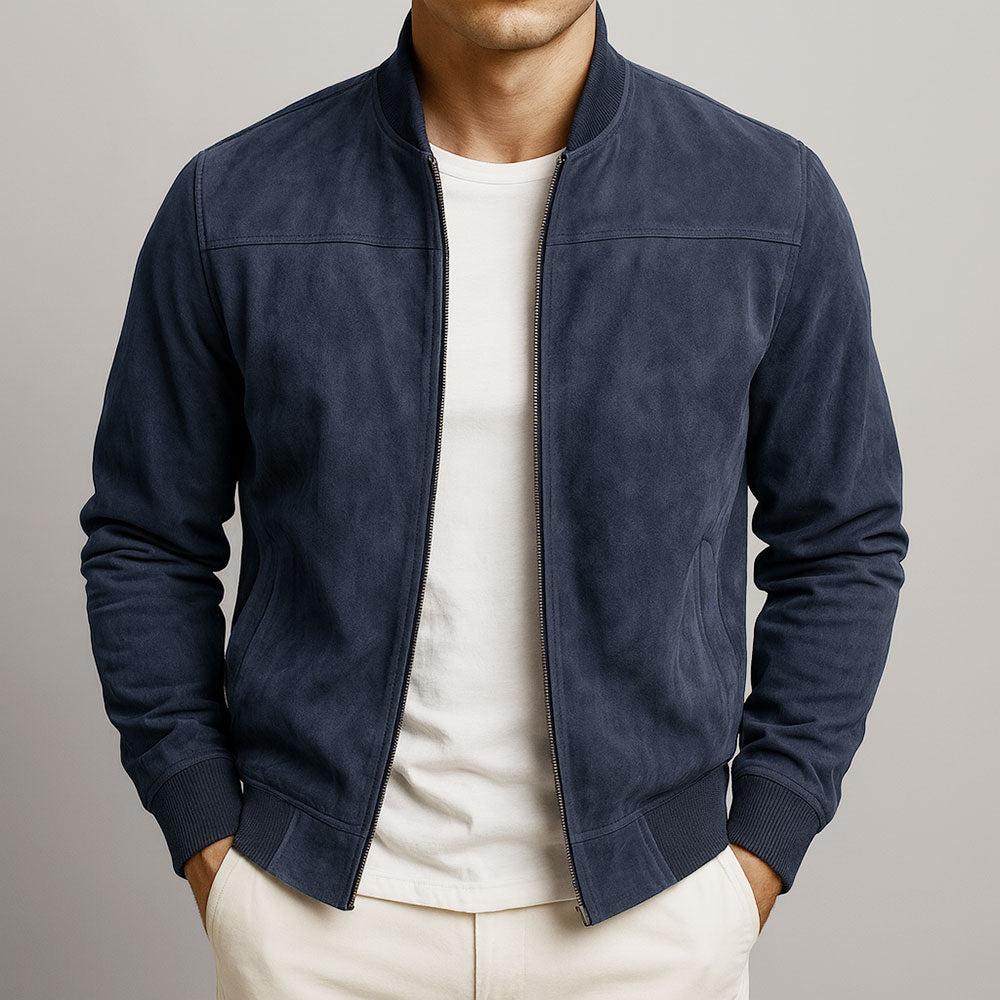 Men's Lightweight Suede Look Summer Jacket