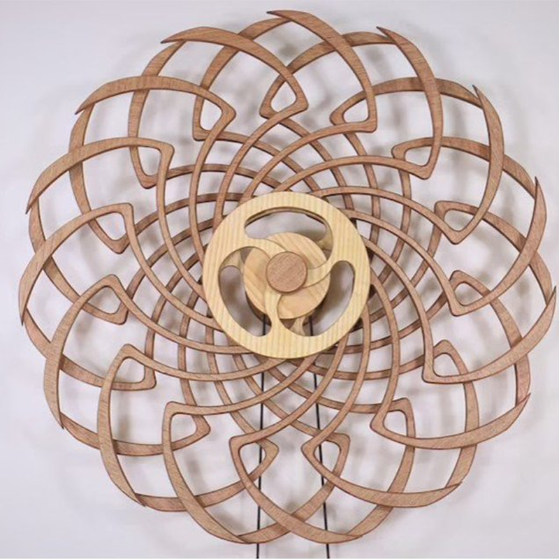 Handmade Kinetic Wooden Sculpture - Boomerang or Vice Versa Design