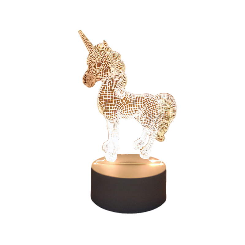 3D Acrylic Night Light with LED Color Options