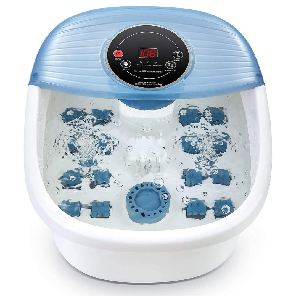Temperature Controlled Foot Spa Massager with Bubble Bath and Vibration