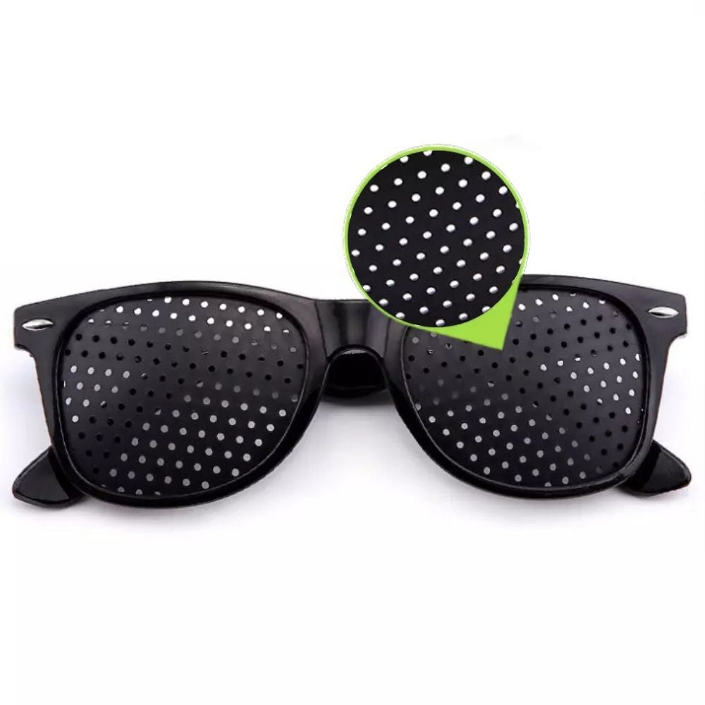 Corrective Pinhole Glasses for Vision Enhancement