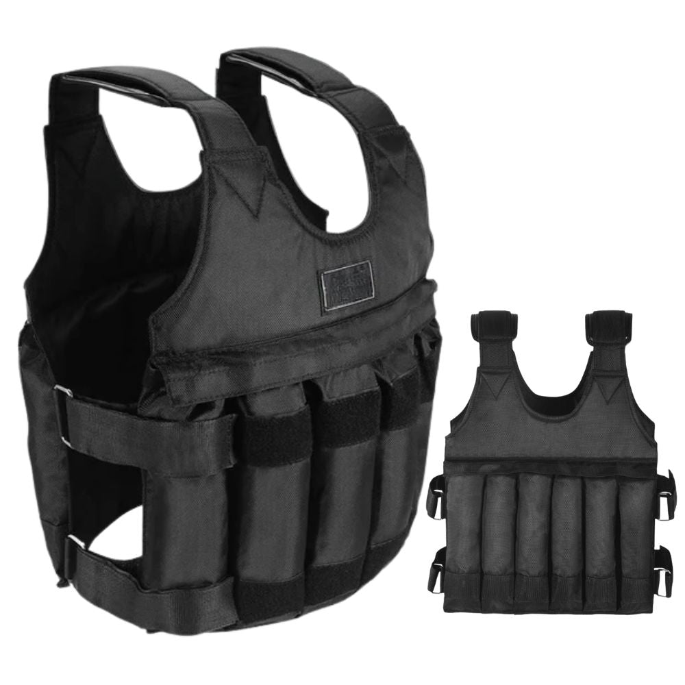 Adjustable 110 Pound Weighted Vest for Strength Training