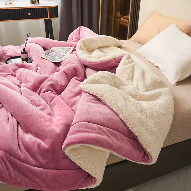 Reversible Two-Tone Flannel Fleece Blanket