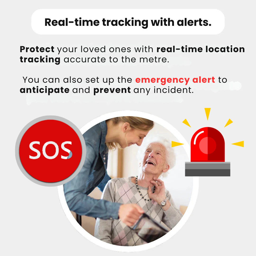 Waterproof Real-Time GPS Tracker for Seniors with No Monthly Fees