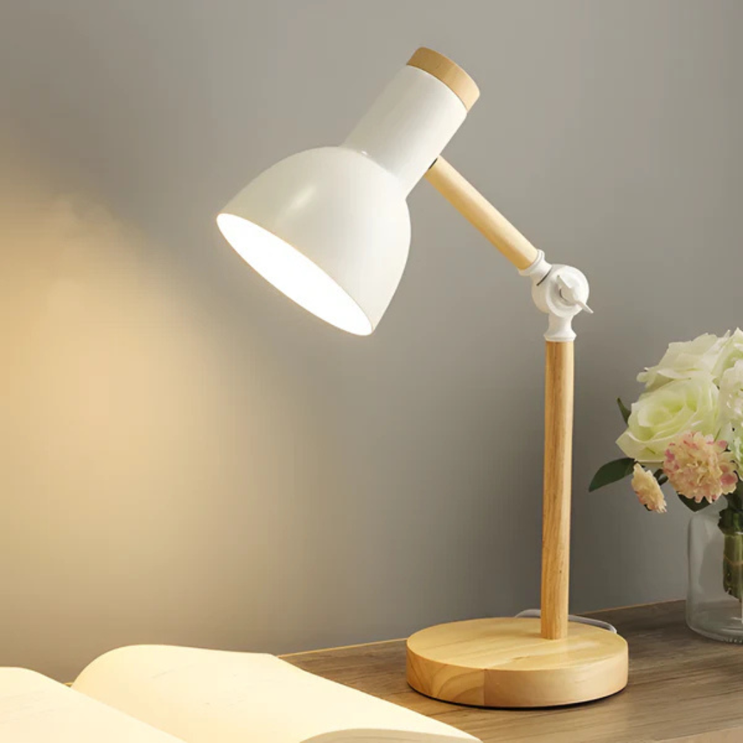 Adjustable Macaron Wood LED Table Lamp