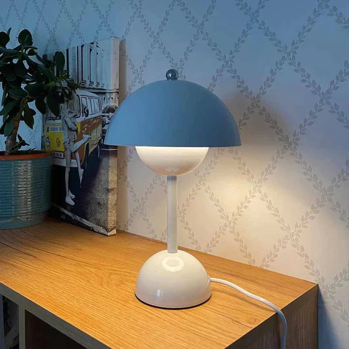 Modern Nordic Mushroom Table Lamp with Three Brightness Levels