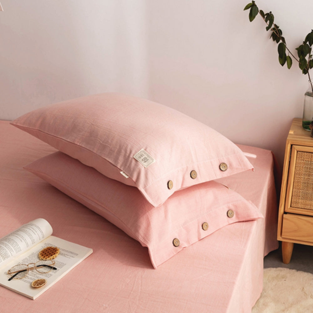 Organic Cotton Pillowcases - Soft & Breathable Twin Pack