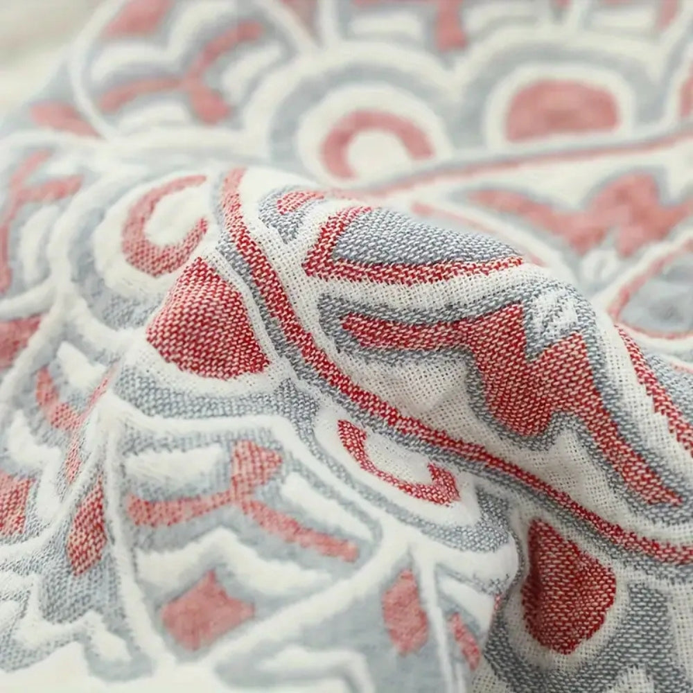 Floral Cotton Muslin Comfort Blanket