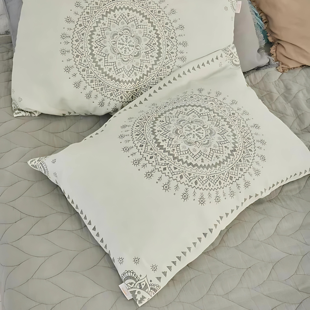 Soft Cotton Gauze Mandala Pillowcases 19x29 inches (2pcs)