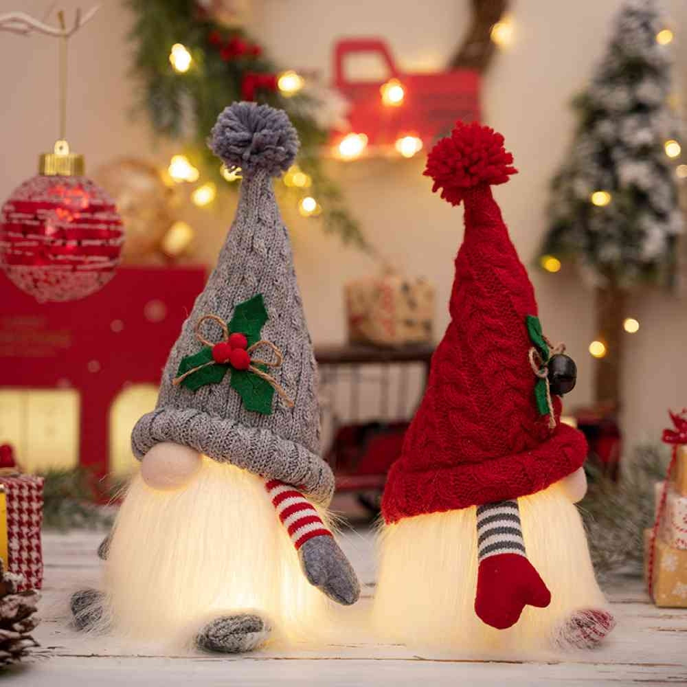 Light-Up Christmas Gnome Doll