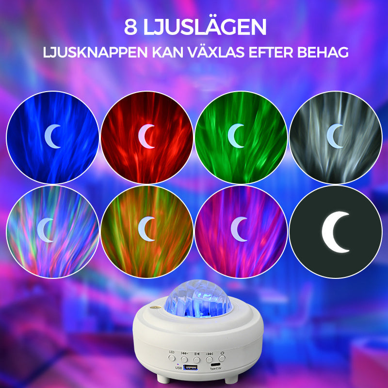Bluetooth Star Projector with Audio and Color Changing Lights