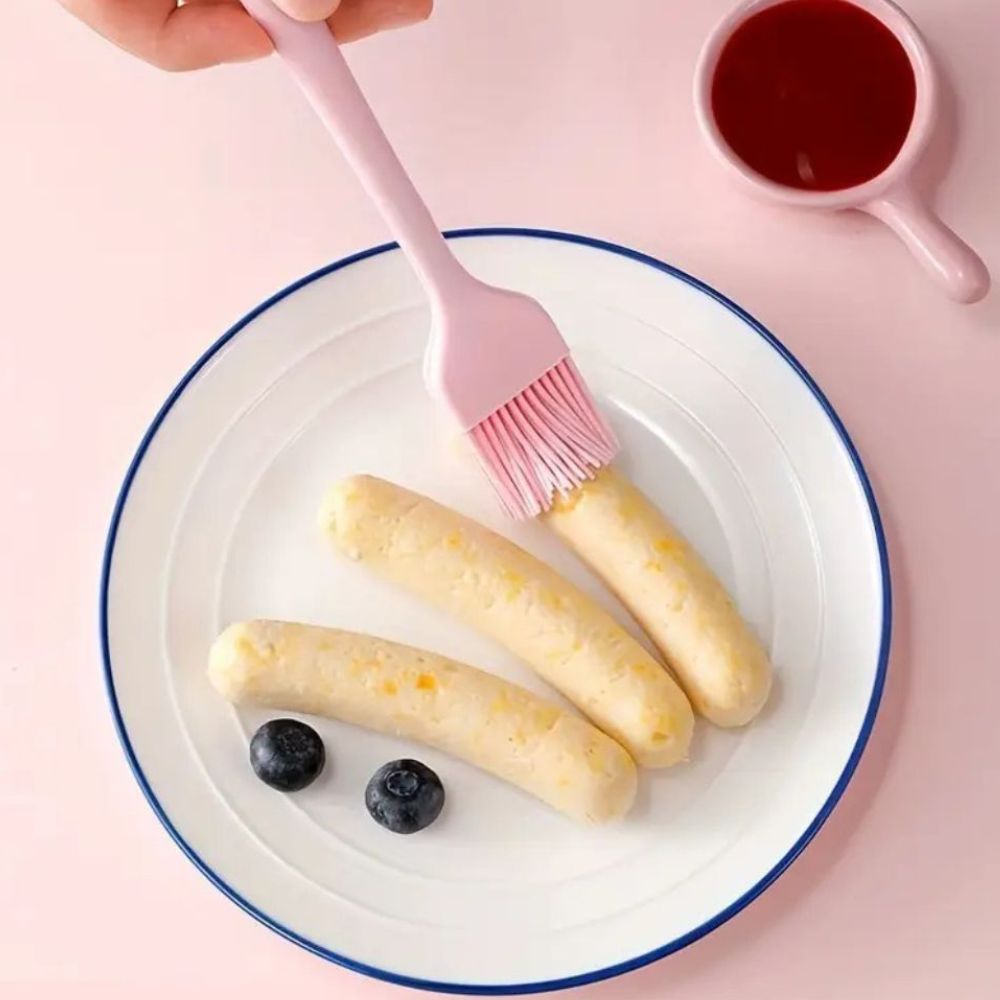 Flexible Silicone Spatula Set with Basting Brush - 6 Piece Kitchen Tools