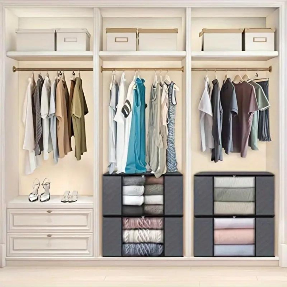Foldable Clothes Storage Bag with See-Through Window
