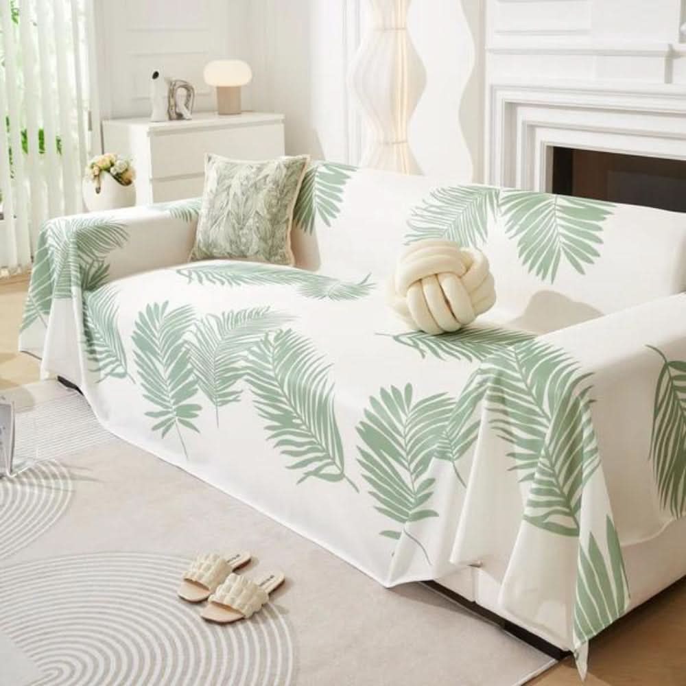 Cooling Leaf Design Sofa Cover