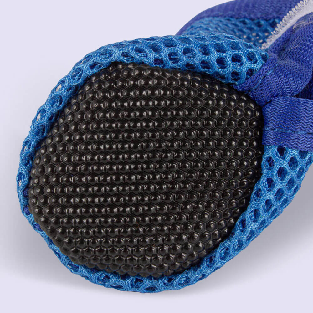 Breathable Mesh Dog Shoes with Reflective Straps and Non-Slip Sole