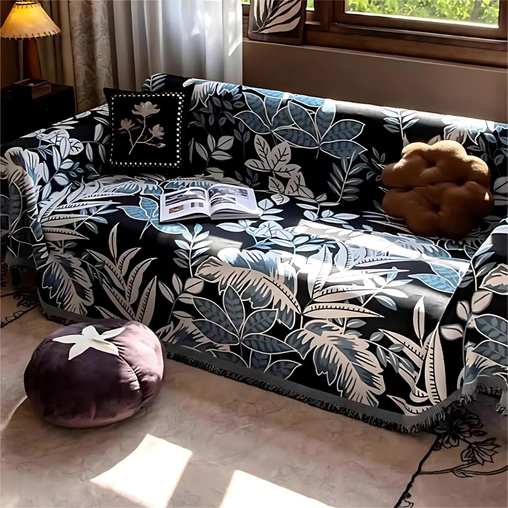 Chenille Vintage Tassel Sofa Cover