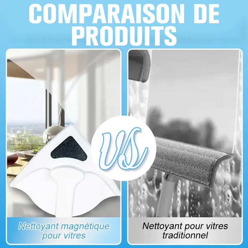 Magnetic Double-Sided Window Cleaner with Safety Cord