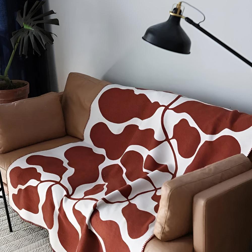 Abstract Pattern Acrylic Throw Blanket